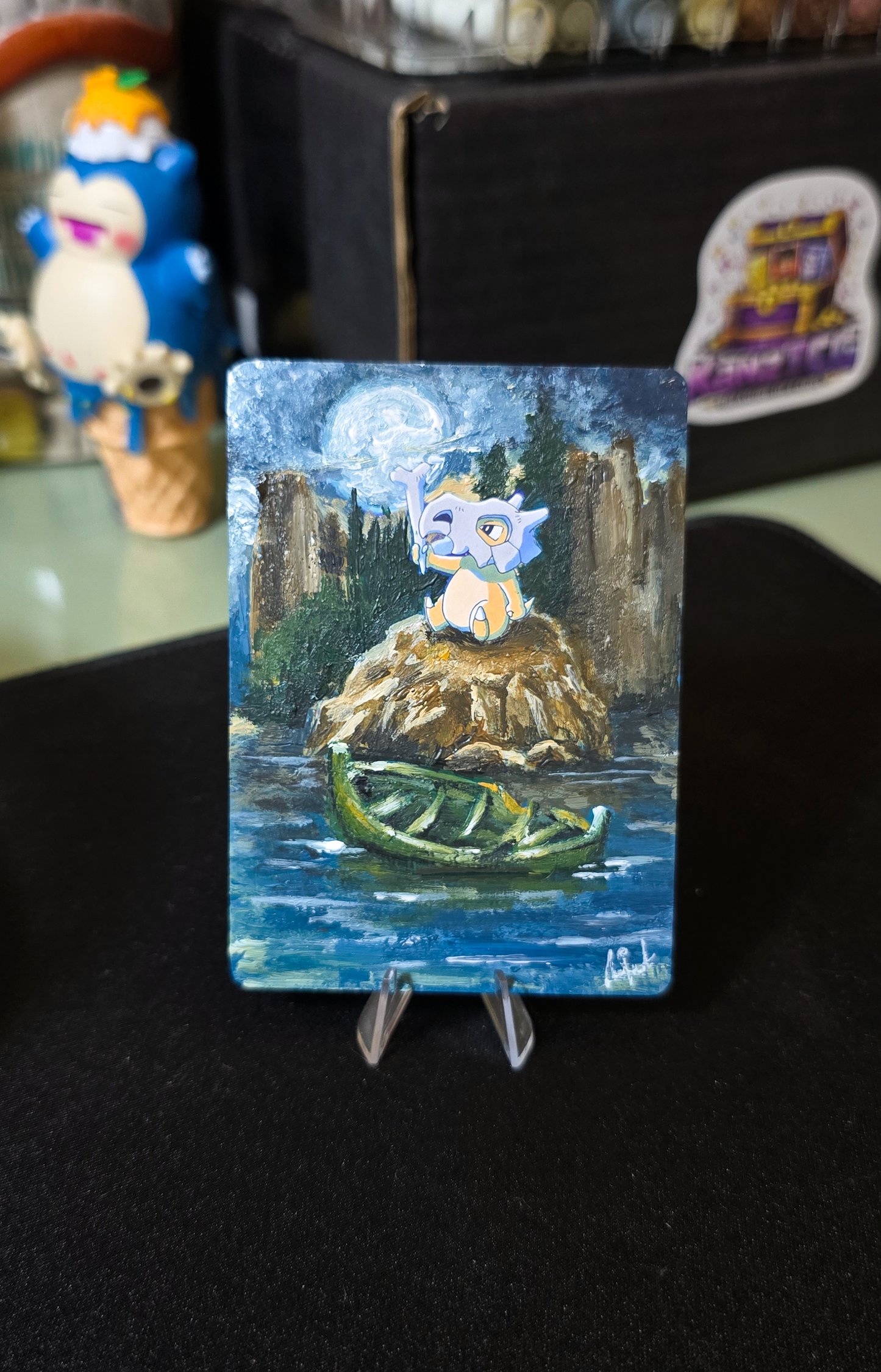 1-of-1 Custom Painted Cubone Card – Amjaad x KanzTCG