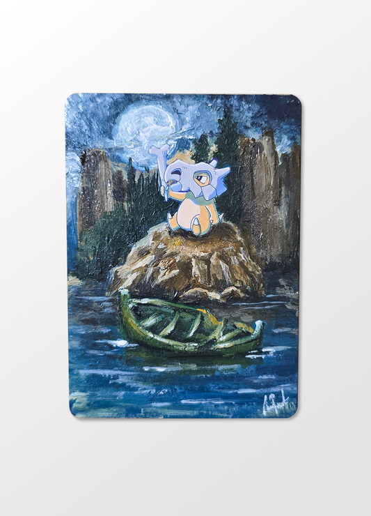 1-of-1 Custom Painted Cubone Card – Amjaad x KanzTCG