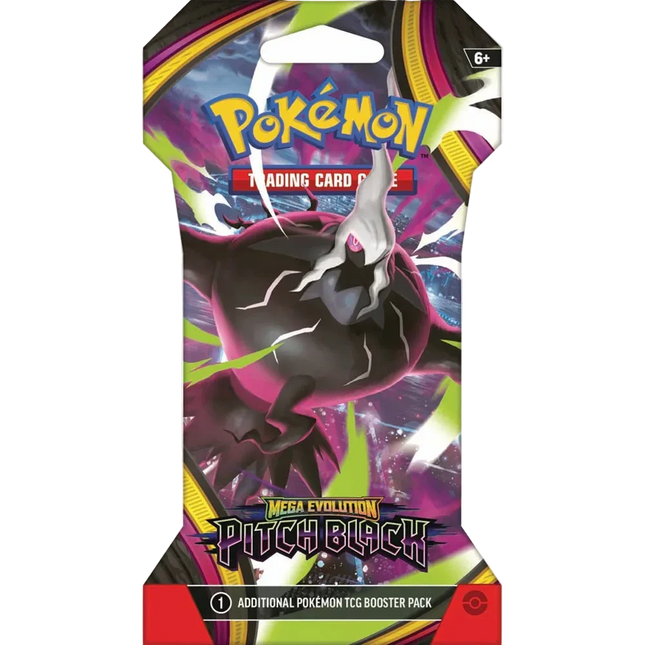 Pokemon TCG: Mega Evolution Pitch Black Sleeved Booster Pack "1"