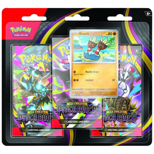 Pokemon - TCG - Mega Evolution Pitch Black 3-Pack Blister (Preorder)