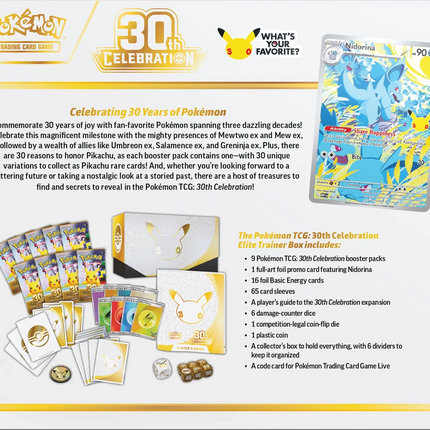 Pokémon TCG – 30th Celebration Elite Trainer Box
