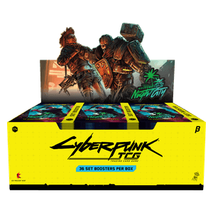 Cyberpunk TCG: Welcome to Night City Beta Booster Display