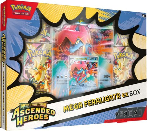 Pokémon Mega Evolution - صندوق Ascended Heroes EX Mega (مجموعة من 3) (طلب مسبق)