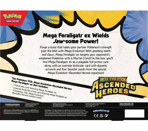 Pokémon Mega Evolution - صندوق Ascended Heroes EX Mega (مجموعة من 3) (طلب مسبق)