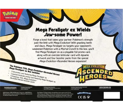 Pokémon Mega Evolution - صندوق Ascended Heroes EX Mega (مجموعة من 3) (طلب مسبق)