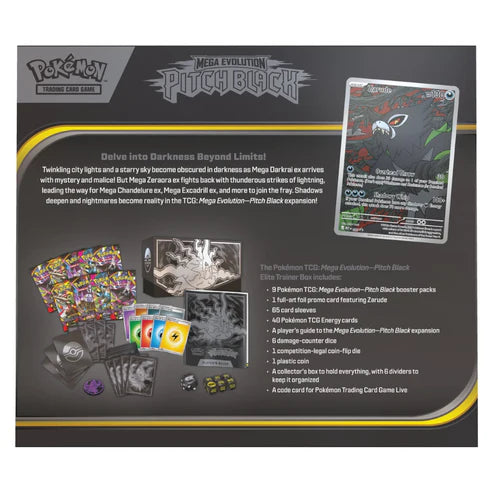 Pokemon TCG: Mega Evolution Pitch Black Elite Trainer Box (Preorder)
