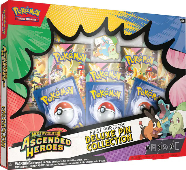 Pokémon - Trading Card Game Mega Evolution Ascended Heroes First Partners Deluxe Pin Collection