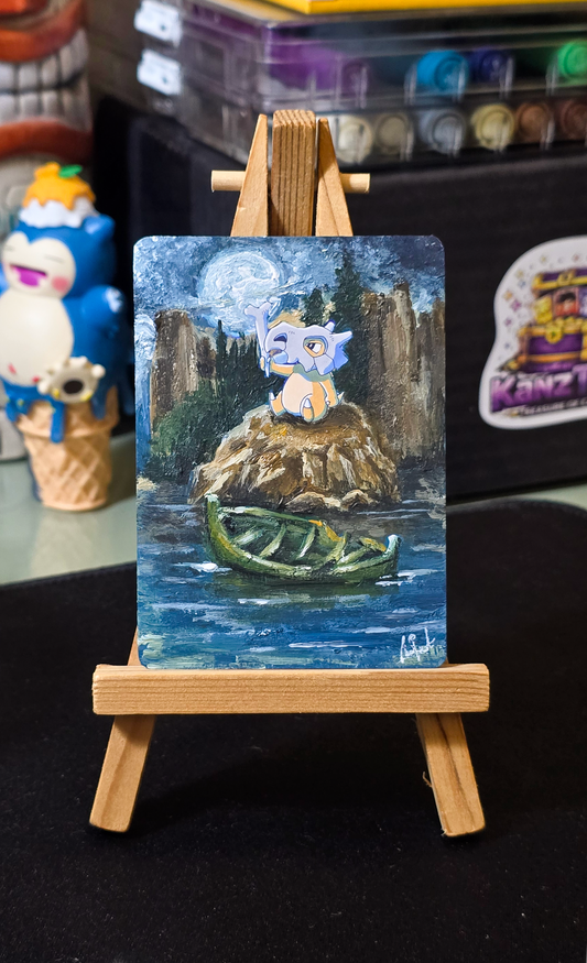 1-of-1 Custom Painted Cubone Card – Amjaad x KanzTCG