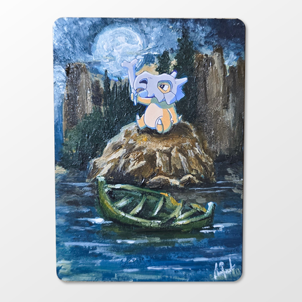 1-of-1 Custom Painted Cubone Card – Amjaad x KanzTCG