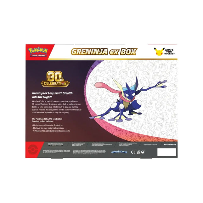 Pokémon TCG – 30th Celebration Greninja ex Box