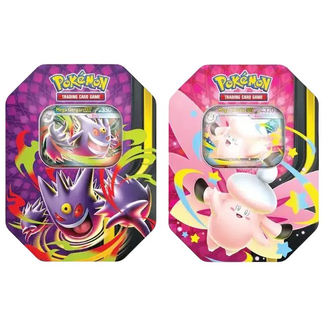 Pokémon Trading Card Game (TCG): Mega Moonlit Tin Assortment (Styles May Vary)