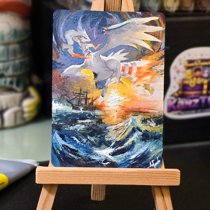 1-of-1 Custom Painted Reshiram Card — Amjaad × KanzTCG