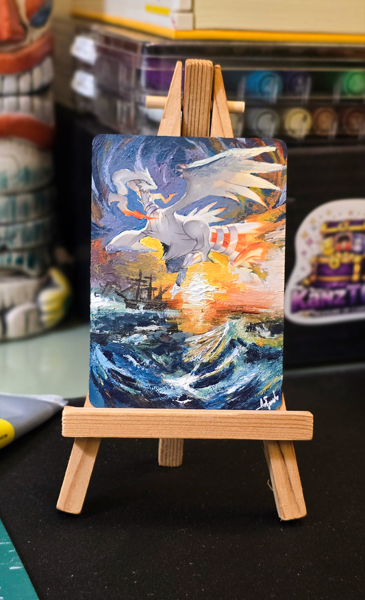 1-of-1 Custom Painted Reshiram Card — Amjaad × KanzTCG